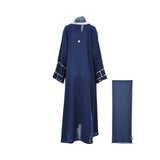 Nero Women's Daily Navy & White Abaya