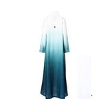 Nero Women's Daily White & Green Abaya