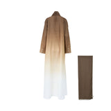 Nero Women's Daily White & Brown Abaya