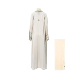 Nero Women's Daily Beige & White Abaya