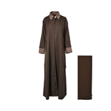 Nero Women's Olive & Brown Abaya