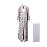 Nero Women's Grey & Beige Abaya