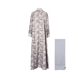 Nero Women's Grey & Beige Abaya