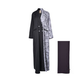 Nero Women's Black & Grey Abaya