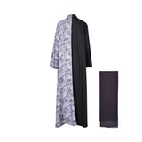 Nero Women's Black & Grey Abaya