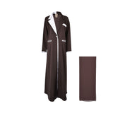Nero Women's Brown & White Abaya