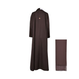 Nero Women's Brown & White Abaya