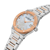 Saint Honore Haussman Ladies White MOP Stainless Steel Silver Rose Gold Watch