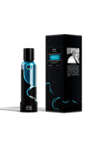 M.INT No Coward Eau de Parfum 75ml bottle with black packaging and blue wave accents, showcasing a strong and contemporary fragrance design, Shop Now Online.