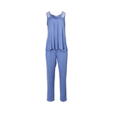 Nora Rose Brooke Cornflower Blue Jersey Pyjama Set