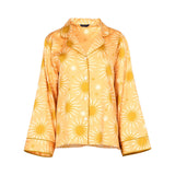 Fable and Eve Hoxton Abstract Sun Print Peach Leg Pyjama Set