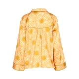 Fable and Eve Hoxton Abstract Sun Print Peach Leg Pyjama Set