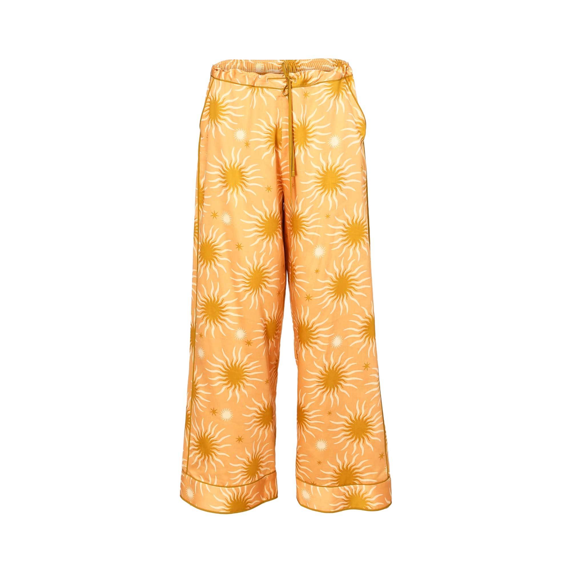 Fable and Eve Hoxton Abstract Sun Print Peach Leg Pyjama Set | All Lingerie | Lingerie | Pyjamas & Loungewear | Women | Womens Fable and Eve Hoxton Abstract Sun Print Peach Leg Pyjama Set | All Lingerie | Lingerie | Pyjamas & Loungewear | Women | Womens