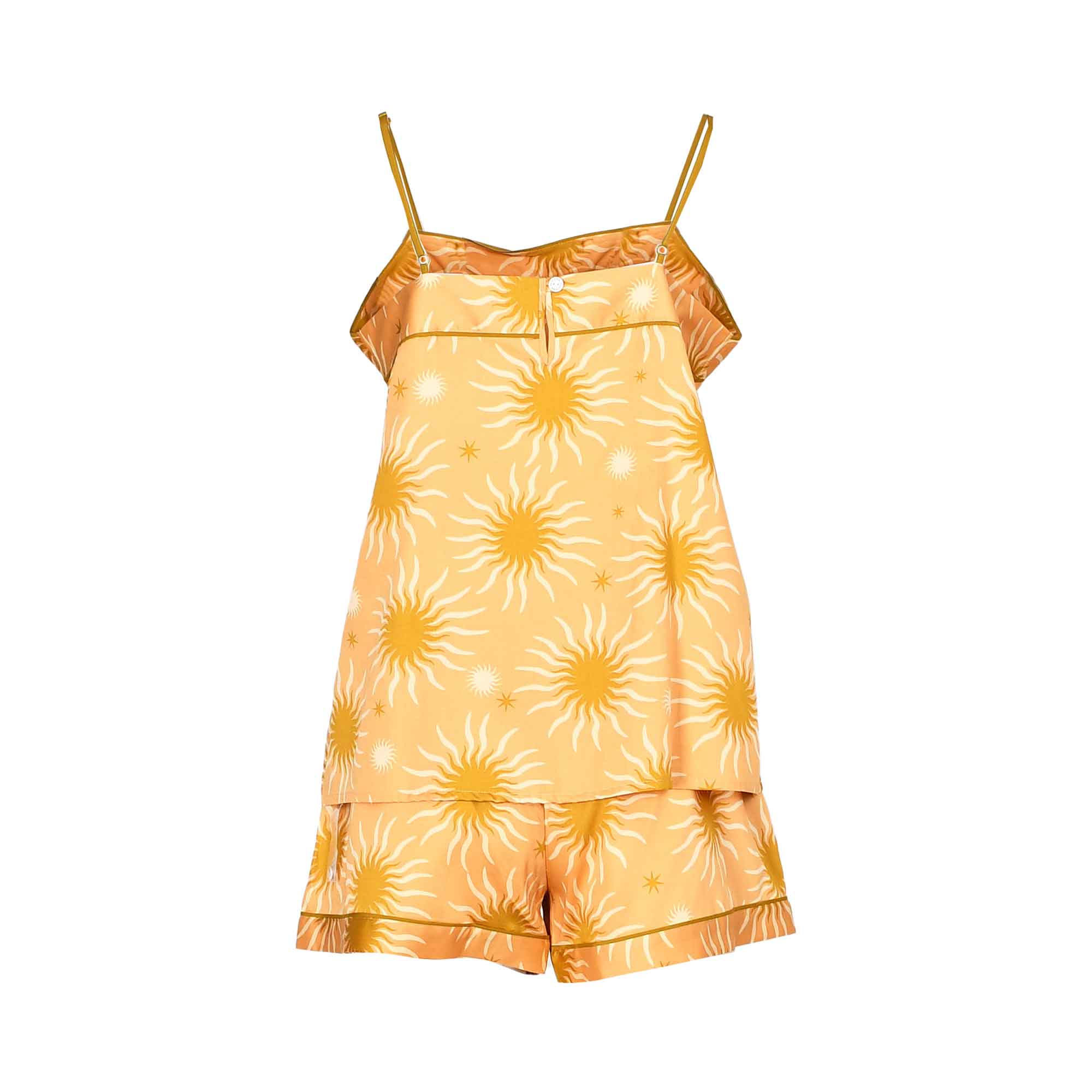 Fable and Eve Hoxton Abstract Sun Peach Print Strappy Cami And Shorts Set | All Lingerie | Lingerie | Pyjamas & Loungewear | Women | Womens Fable and Eve Hoxton Abstract Sun Peach Print Strappy Cami And Shorts Set | All Lingerie | Lingerie | Pyjamas & Loungewear | Women | Womens
