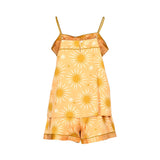 Fable and Eve Hoxton Abstract Sun Peach Print Strappy Cami And Shorts Set