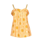 Fable and Eve Hoxton Abstract Sun Peach Print Strappy Cami And Shorts Set
