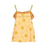 Fable and Eve Hoxton Abstract Sun Peach Print Strappy Cami And Shorts Set