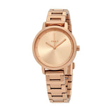 KNY The Modernist Ladies Three-Hand Rose Gold-Tone Stainless Steel Watch