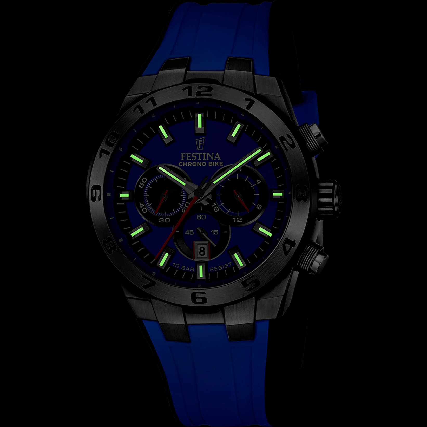 Festina Chrono Bike Men's Blue Dial With Blue Rubber Strap Watch | Fashion Watches | GCC | Men | Mens | Mens Watches Festina Chrono Bike Men's Blue Dial With Blue Rubber Strap Watch | Fashion Watches | GCC | Men | Mens | Mens Watches
