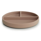 Mushie Kids New Born Silicone Divided Plate Natural