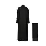 Nero Women’s Casual Black/Silver Abaya – Available for Online Purchase