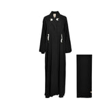 Nero Women’s Casual Black/Silver Abaya – Now Available Online
