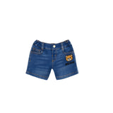 Moschino Kids Baby Denim Blue Bermuda