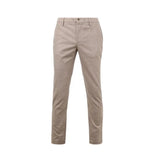 Alberto Men's Beige Pipe Jump Trouser
