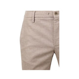 Alberto Men's Beige Pipe Jump Trouser