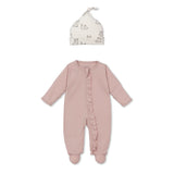 Kissy Kissy Kids New Born Girl's Pink Set Sleepsuit Set