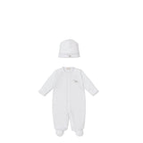 Kissy Kissy Kids New Born Unisex White & Silver Sleepsuit Set