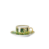 Versace Medusa Garland Green Cup And Saucer