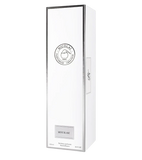 White rectangular box with black text and logo on a white background.