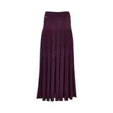 Oblique Women's Tiered Pleated Knit Maxi Skirt
