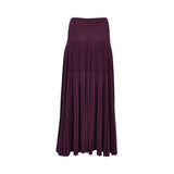 Oblique Women's Tiered Pleated Knit Maxi Skirt