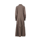 Oblique Women's Brown Long Dress