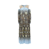 Oblique Women's Multicolor Printed Long Dress