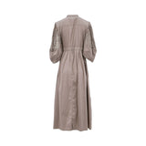 Oblique Women's Light Brown Long Dress