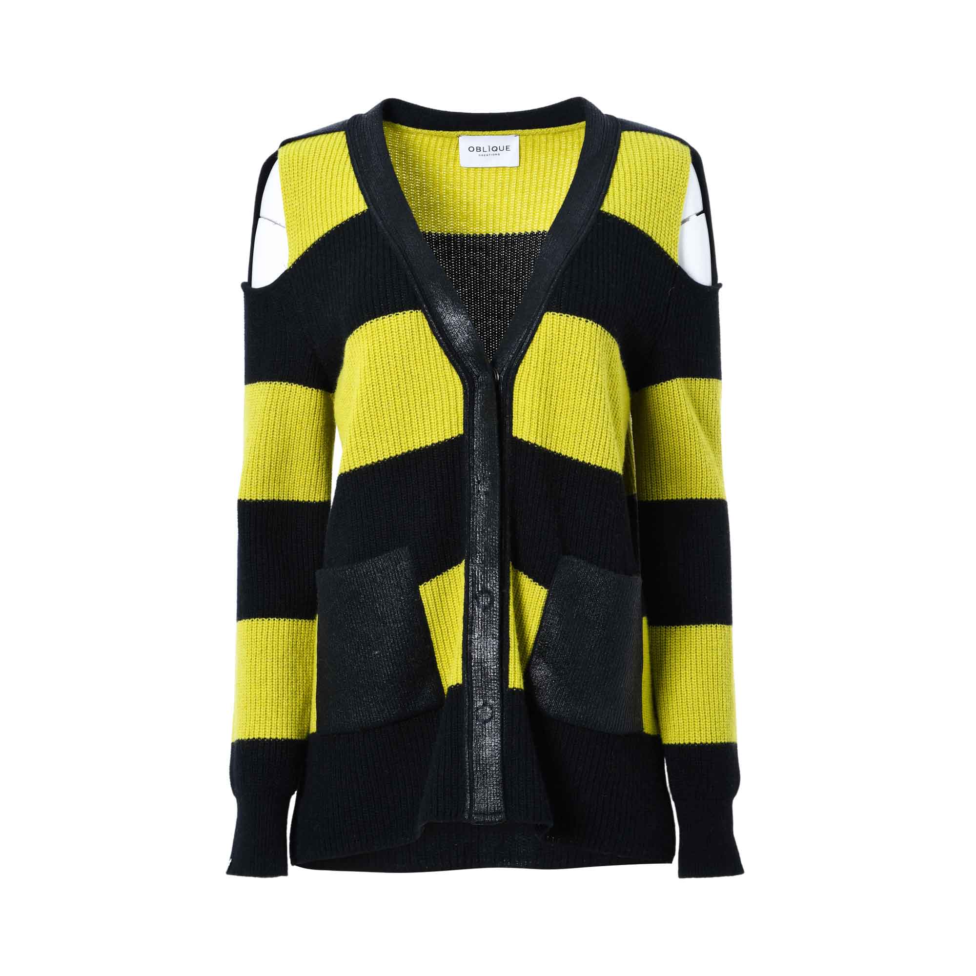 Oblique Women's Green & Black Cardigan | Clothing | FYFL | GCC | Sweaters and Cardigans | Women | Women All Clothing | Womens | Womens Fashion Oblique Women's Green & Black Cardigan | Clothing | FYFL | GCC | Sweaters and Cardigans | Women | Women All Clothing | Womens | Womens Fashion