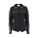 Oblique Women's Black Stylish Shirt