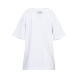 Oblique Creations Ladies Cold-Shoulder T-shirt with Graphic Print