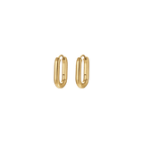 Luca Barra Ladies Earrings in IP Gold Steel