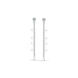Luca Barra Ladies Steel Earrings with Rhombus