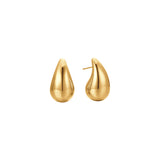 Luca Barra Ladies IP Gold Steel Earrings