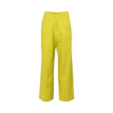 Momoni Women's LAMA Lime Green Pant In Textured Poplin