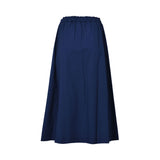 Momoni Women's LANTANA Blue Skirt in Non-stretch Poplin