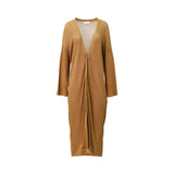 Momoni Women's Caramel Long Cardigan