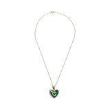 Ouzounian Jewelry Double Heart Pendant Necklace with Diamonds