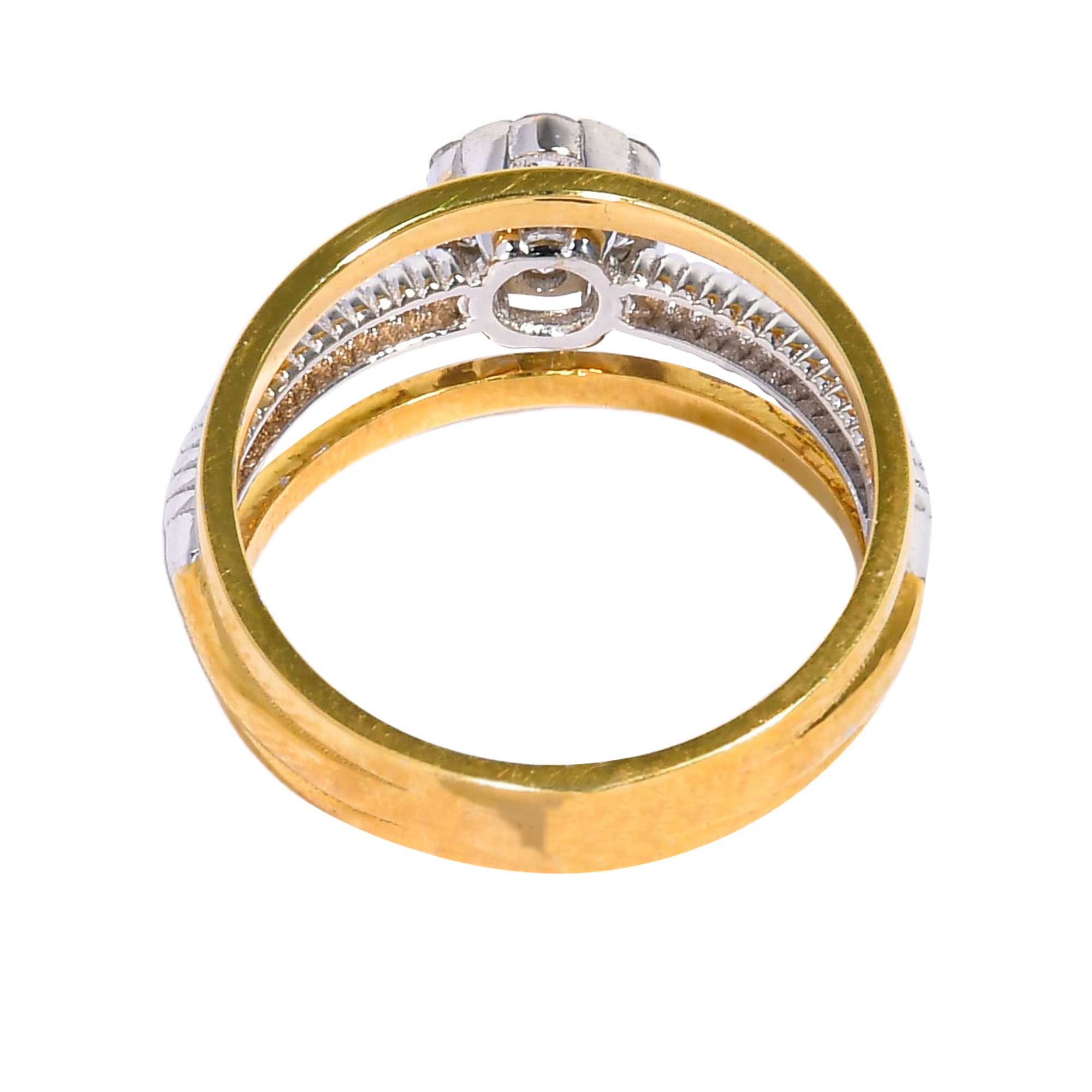 Ouzounian Jewelry Diamond Cluster Ring with Two-Tone Band | Fine Jewellery | Women | Women Rings | Womens Ouzounian Jewelry Diamond Cluster Ring with Two-Tone Band | Fine Jewellery | Women | Women Rings | Womens