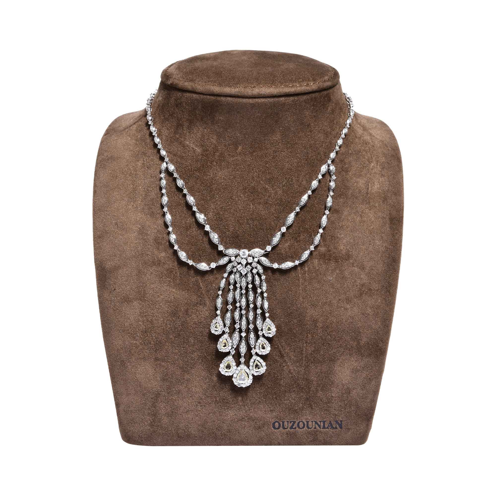 Ouzounian Jewelry Diamond Cascade Necklace | Fine Jewellery | Necklace | Necklace With Pendant | Winter 2024 | Women | Women Necklaces | Womens Ouzounian Jewelry Diamond Cascade Necklace | Fine Jewellery | Necklace | Necklace With Pendant | Winter 2024 | Women | Women Necklaces | Womens